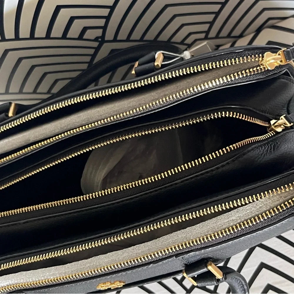 Tory Burch Georgia Double Zip Satchel - Picture 5 of 6